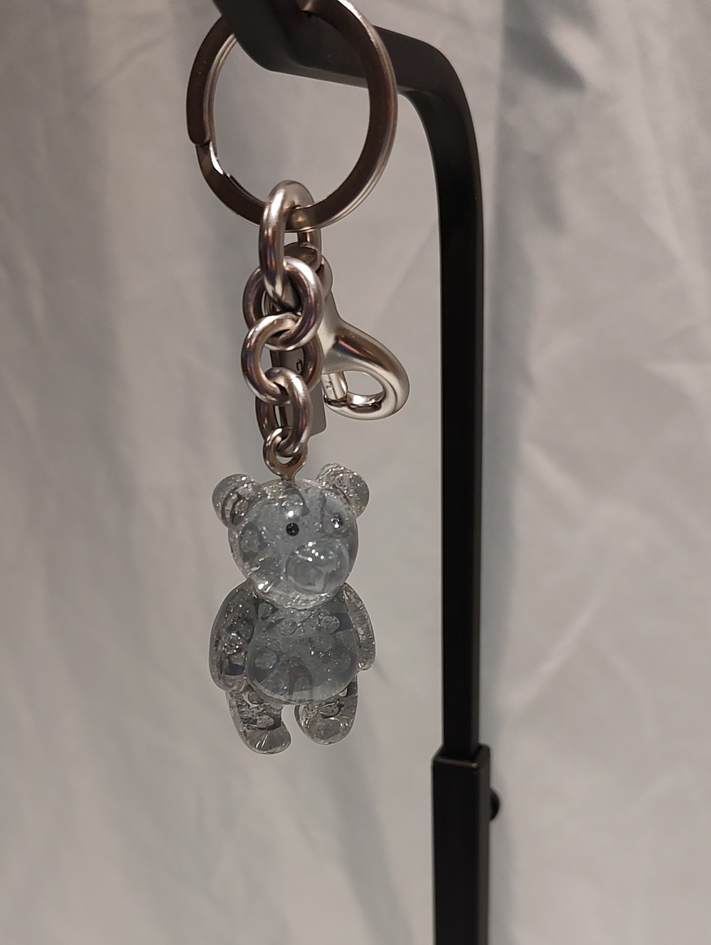 Coach Blue Resin Bear Key Charm